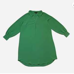 Fred David Women’s Dress Size L Green Long Sleeve Pull on Top